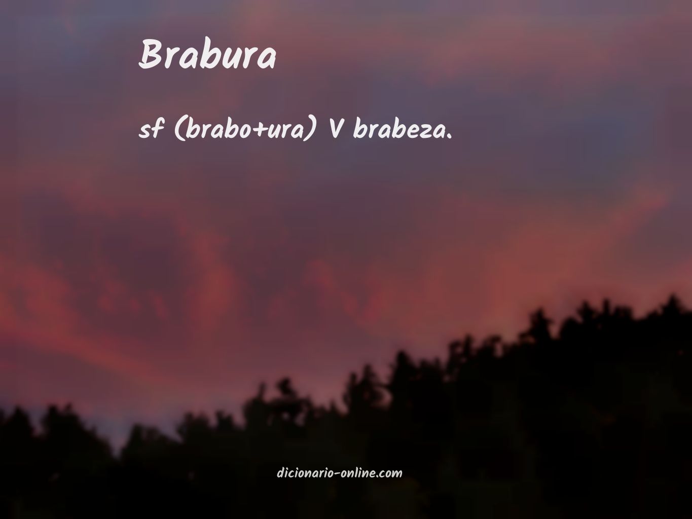 Significado de brabura