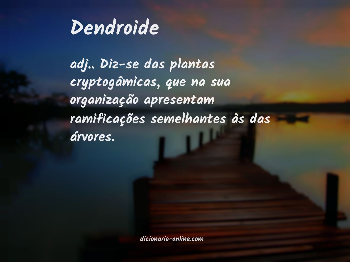 Significado de dendroide