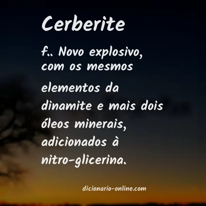 Significado de cerberite