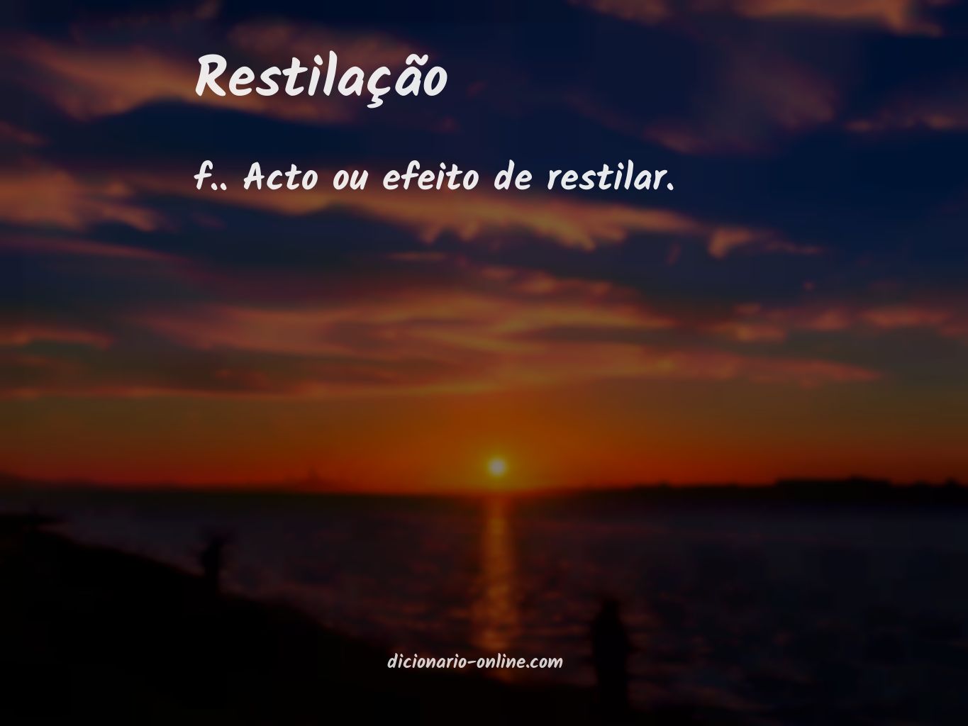 Significado de restilação