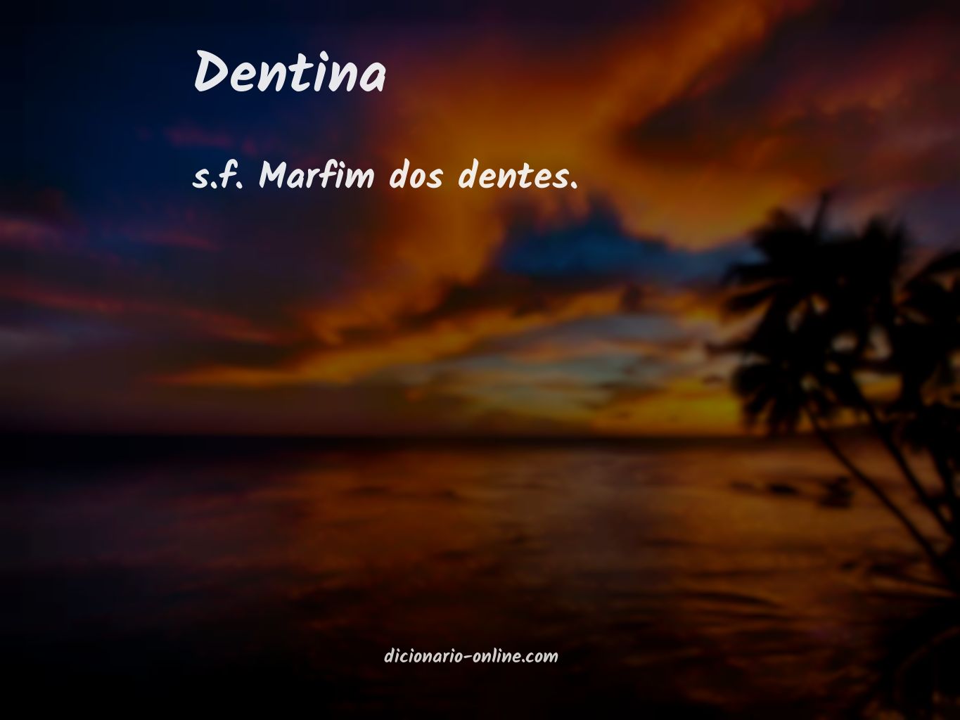 Significado de dentina