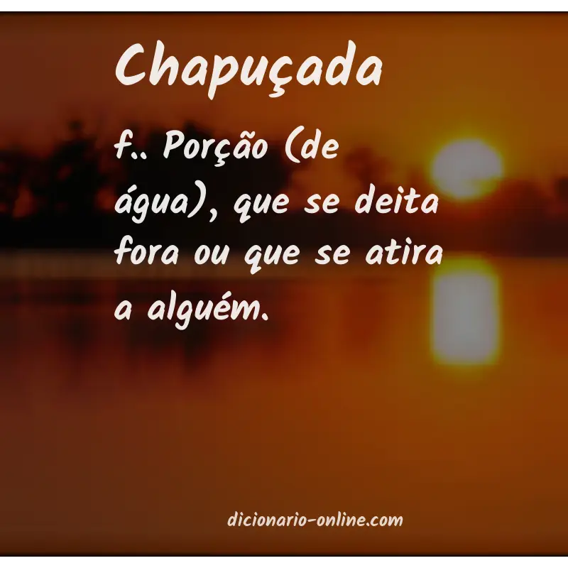 Significado de chapuçada