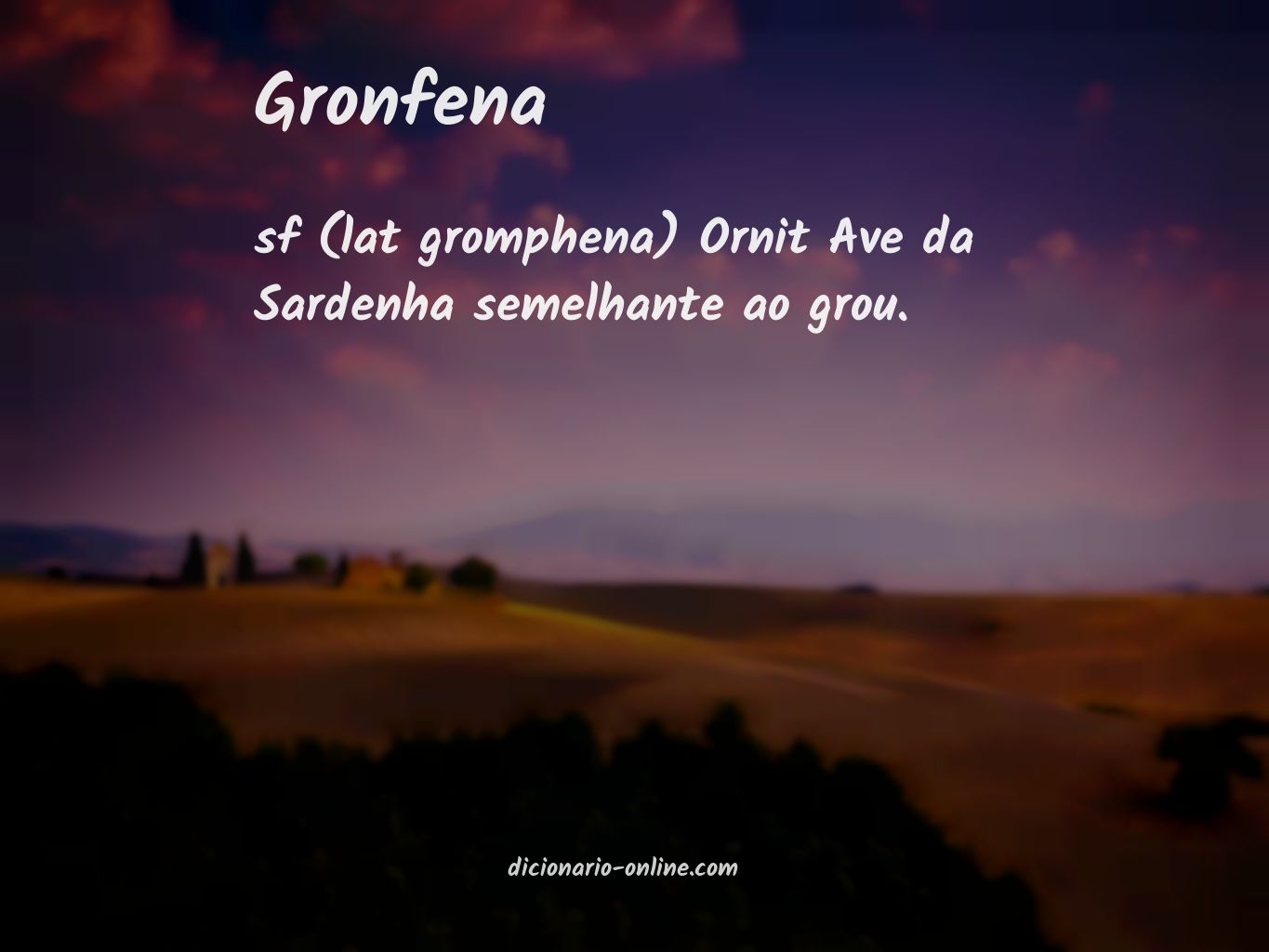 Significado de gronfena