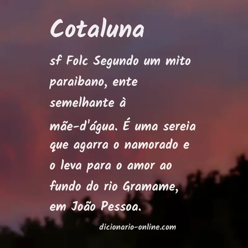 Significado de cotaluna