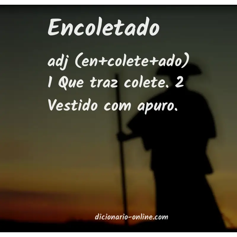 Significado de encoletado