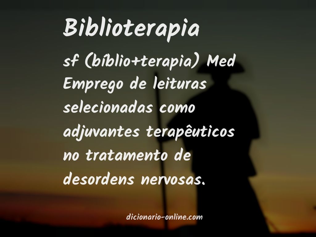 Significado de biblioterapia