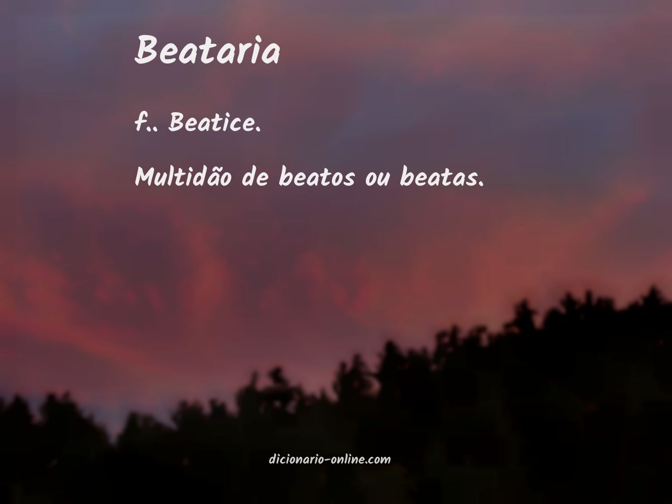 Significado de beataria