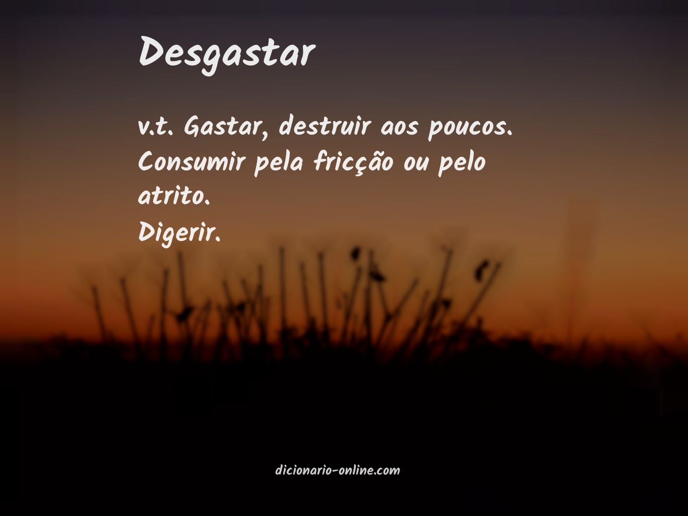 Significado de desgastar