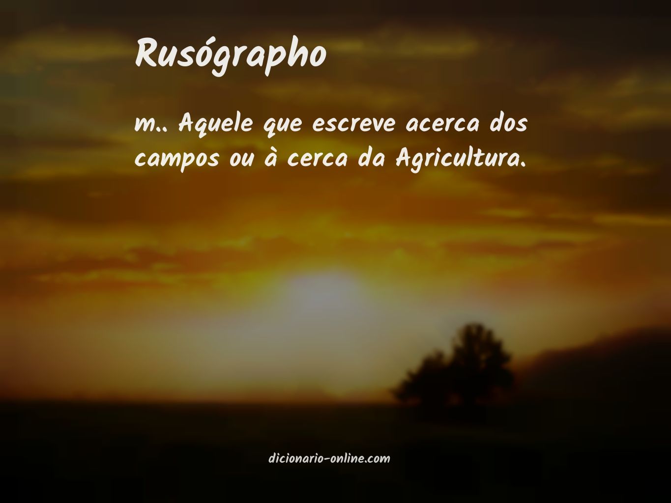 Significado de rusógrapho