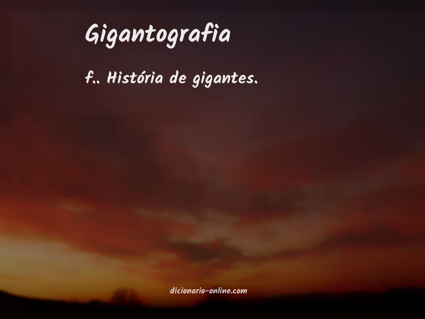 Significado de gigantografia