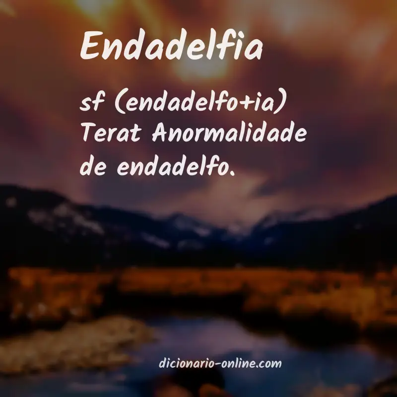Significado de endadelfia