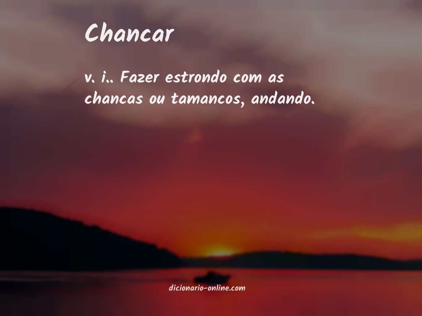 Significado de chancar