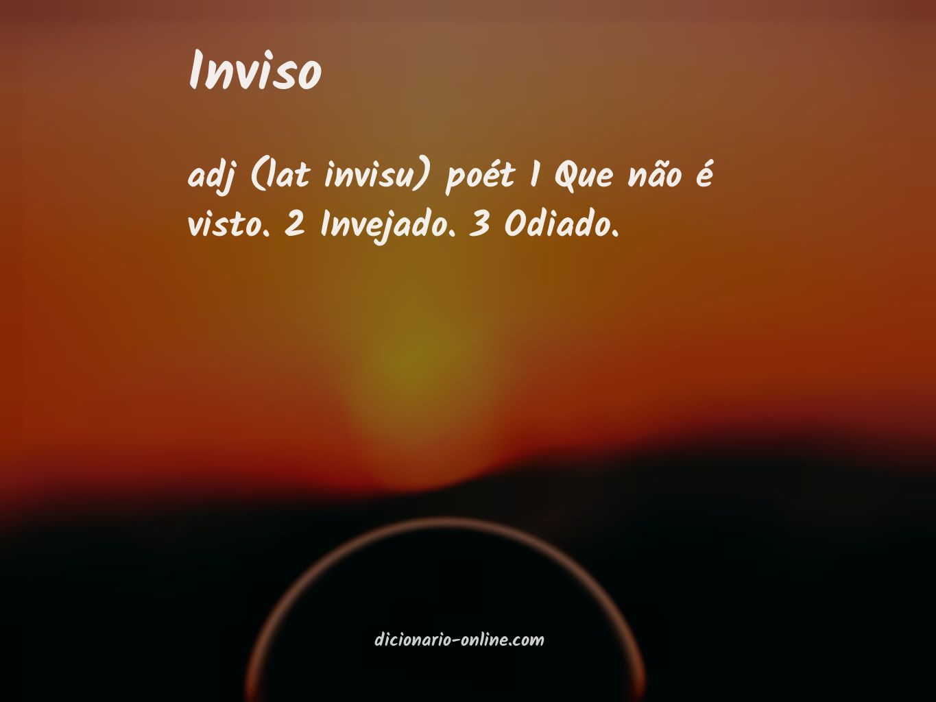 Significado de inviso