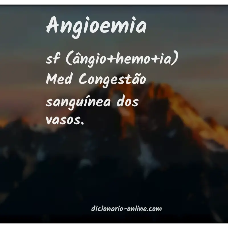 Significado de angioemia