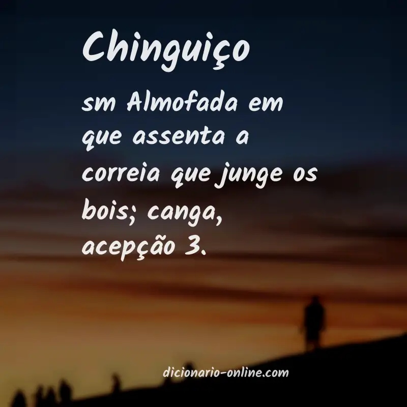 Significado de chinguiço