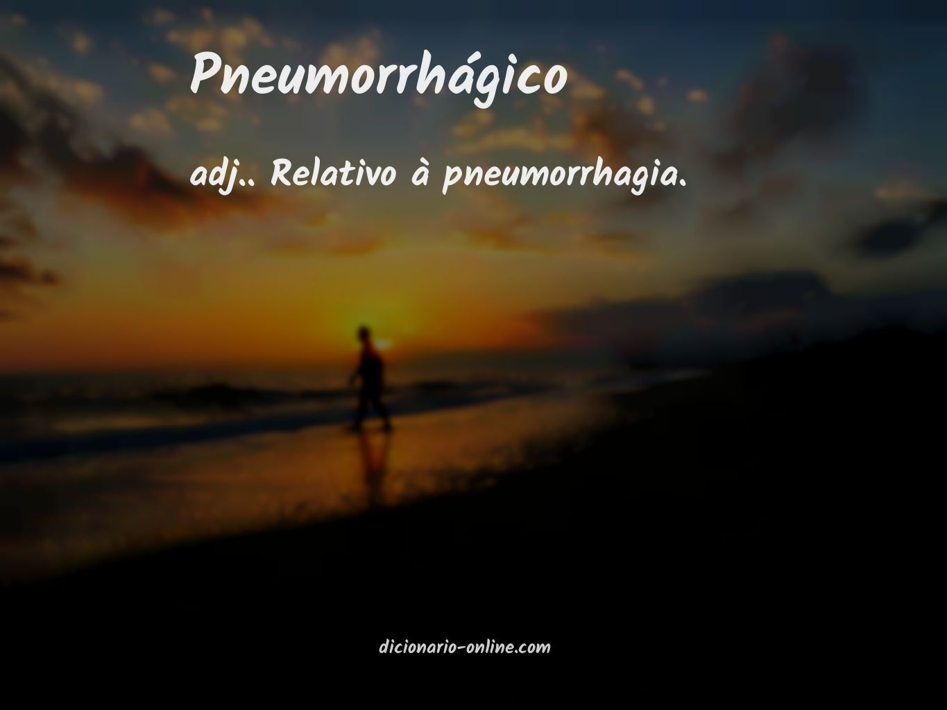 Significado de pneumorrhágico