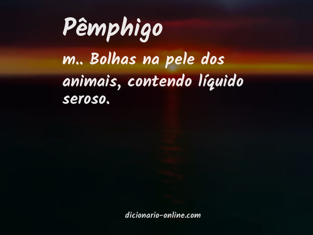 Significado de pêmphigo