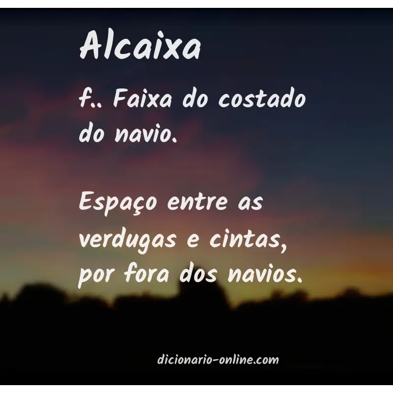 Significado de alcaixa