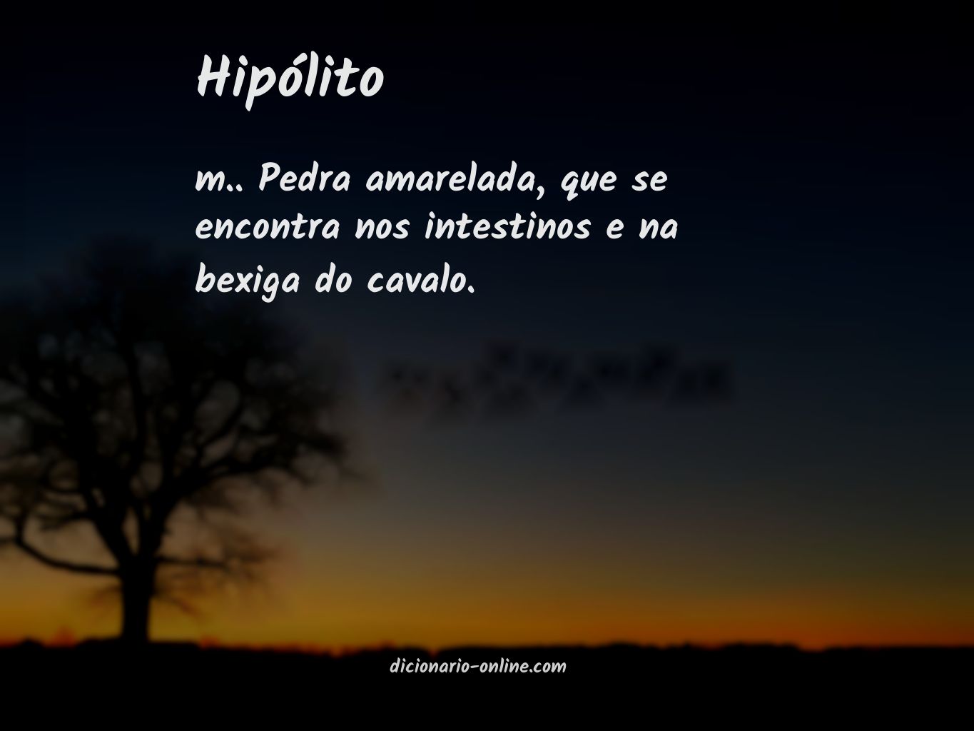 Significado de hipólito