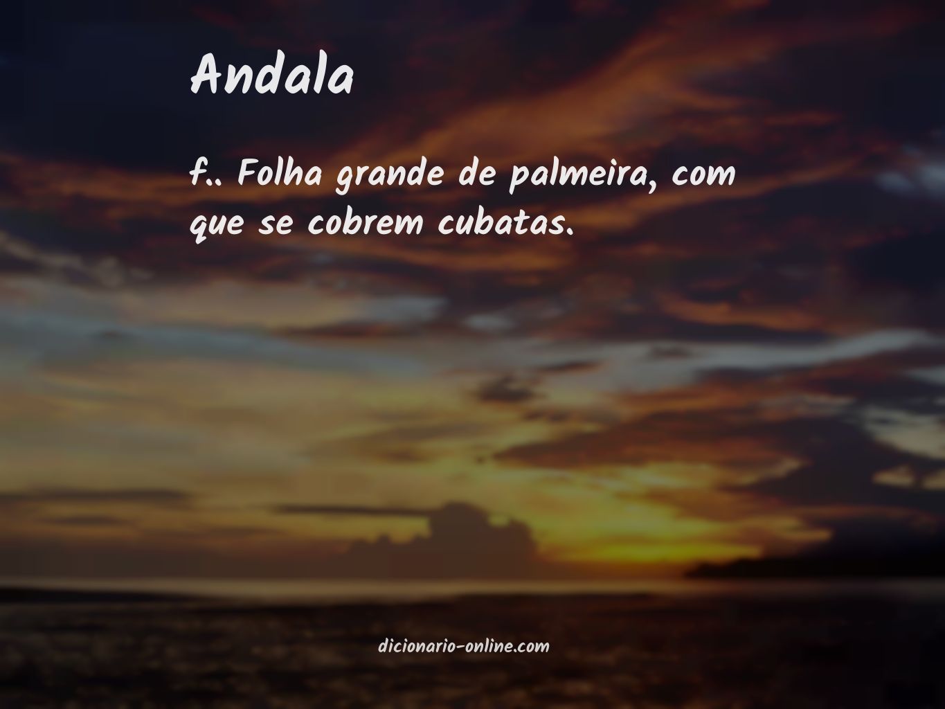 Significado de andala