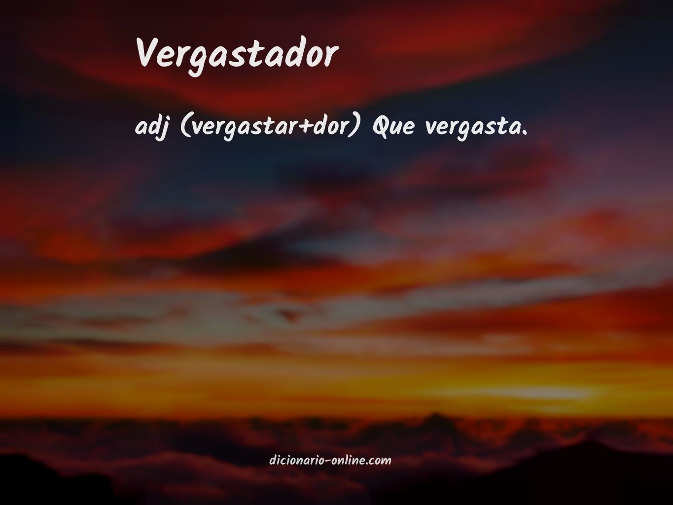 Significado de vergastador