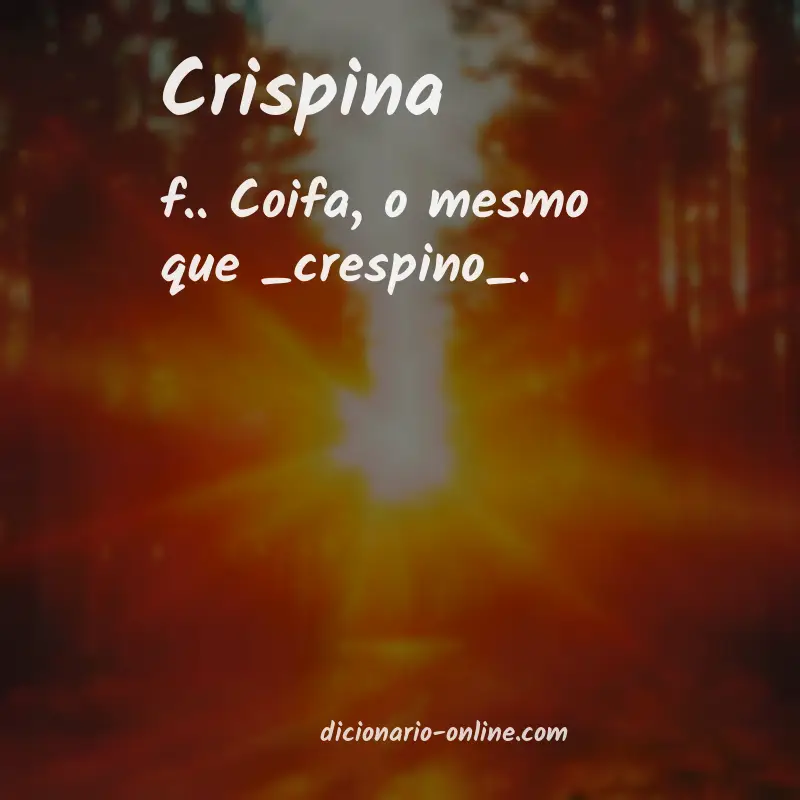 Significado de crispina