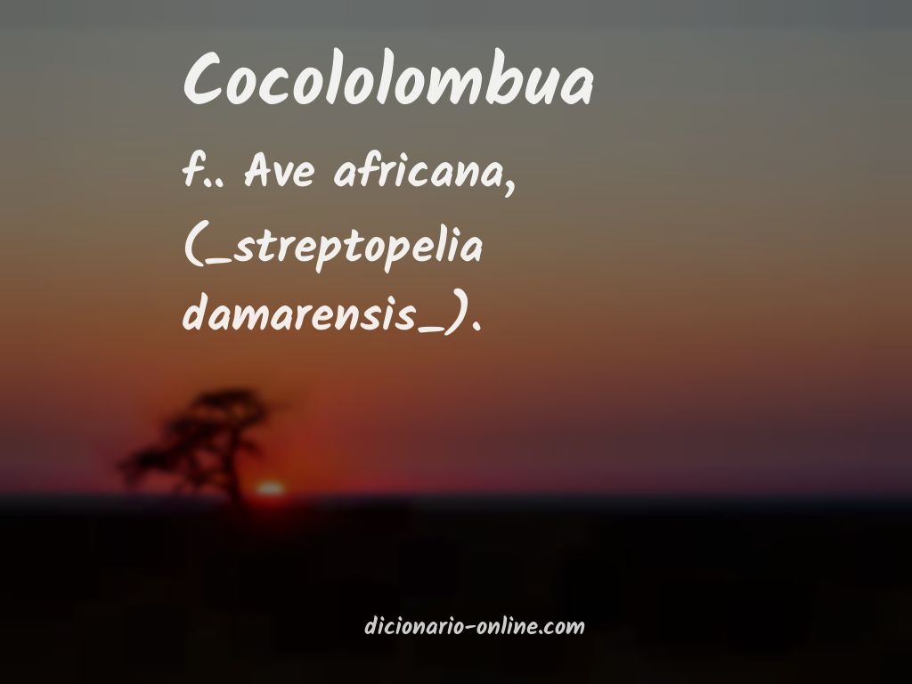 Significado de cocololombua