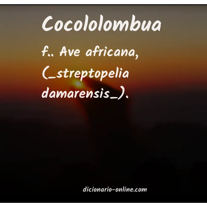 Significado de cocololombua