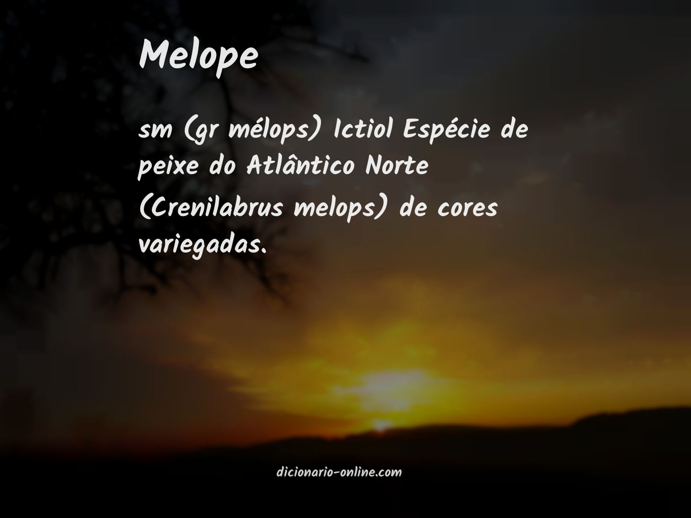 Significado de melope
