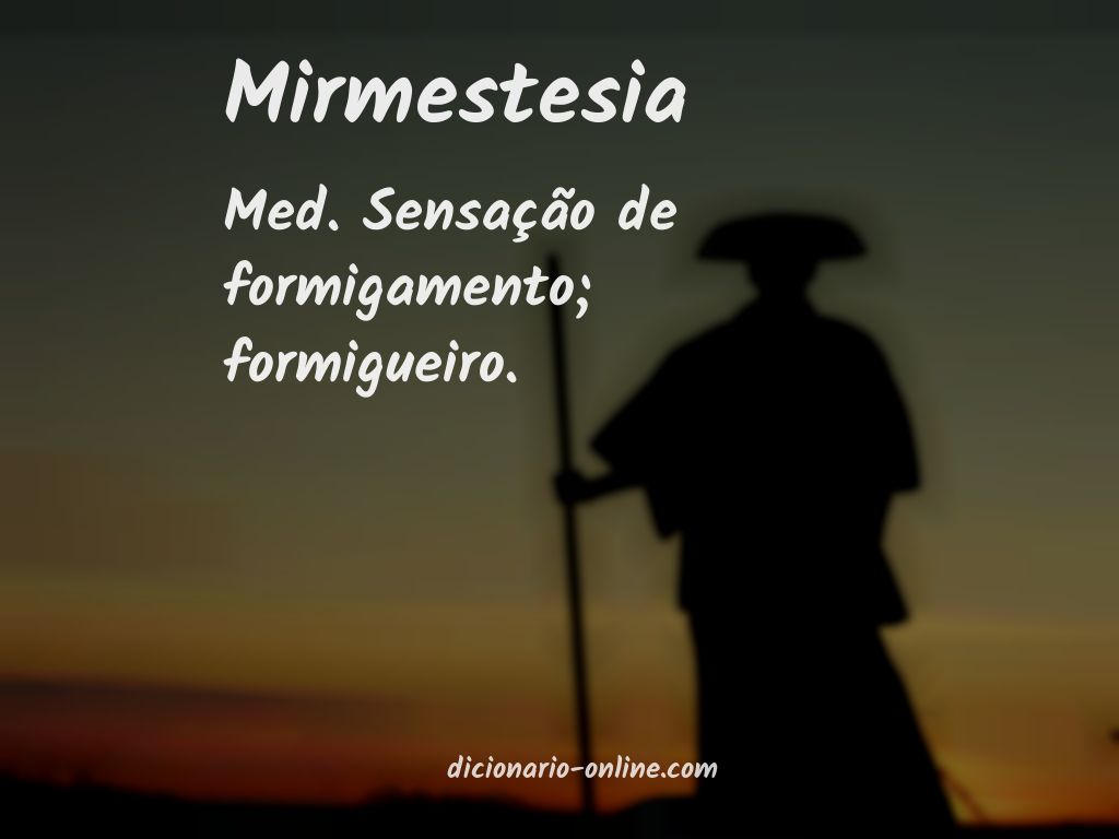 Significado de mirmestesia