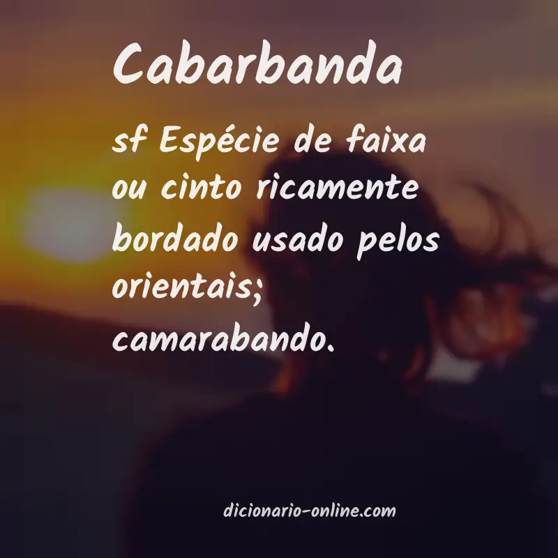 Significado de cabarbanda