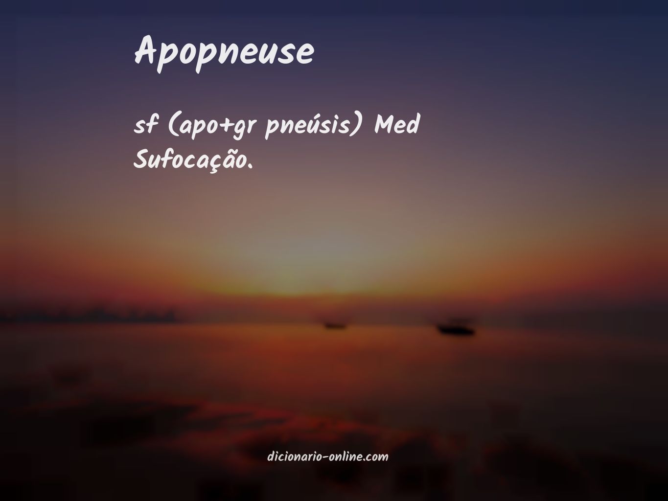 Significado de apopneuse