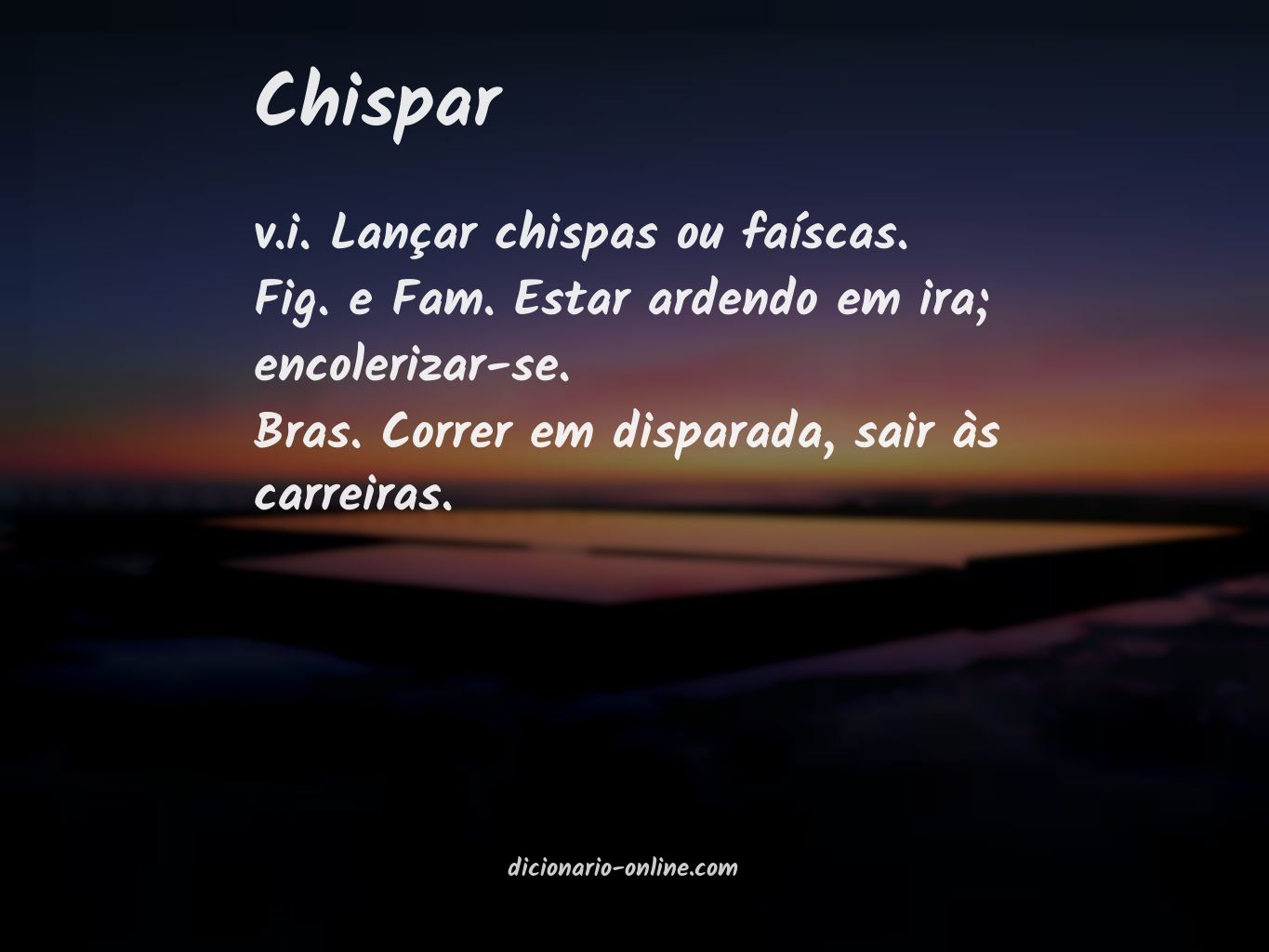 Significado de chispar