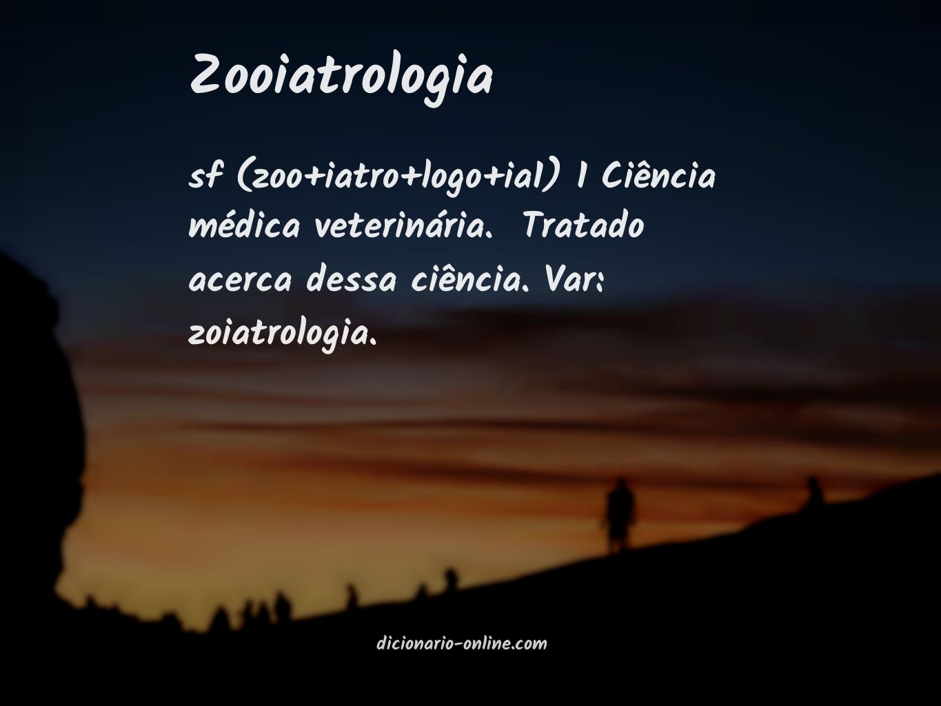 Significado de zooiatrologia