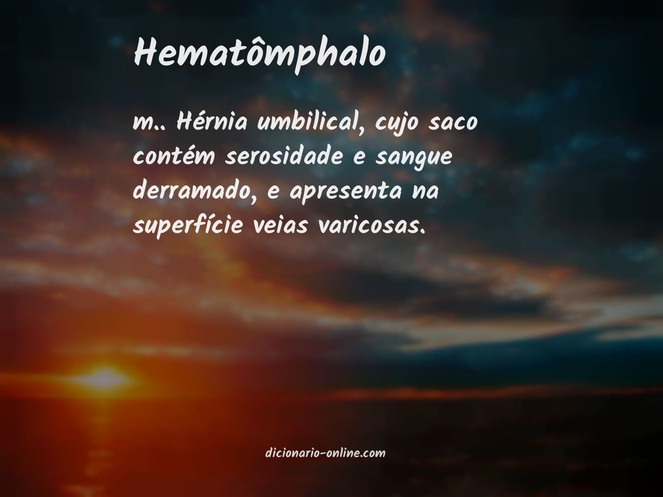 Significado de hematômphalo