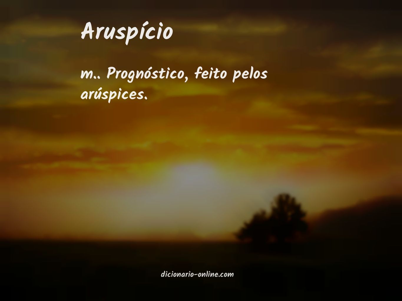 Significado de aruspício