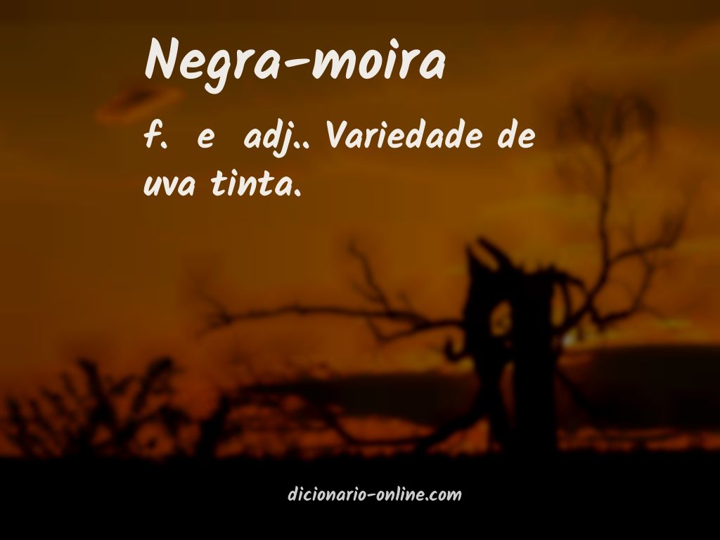 Significado de negra-moira