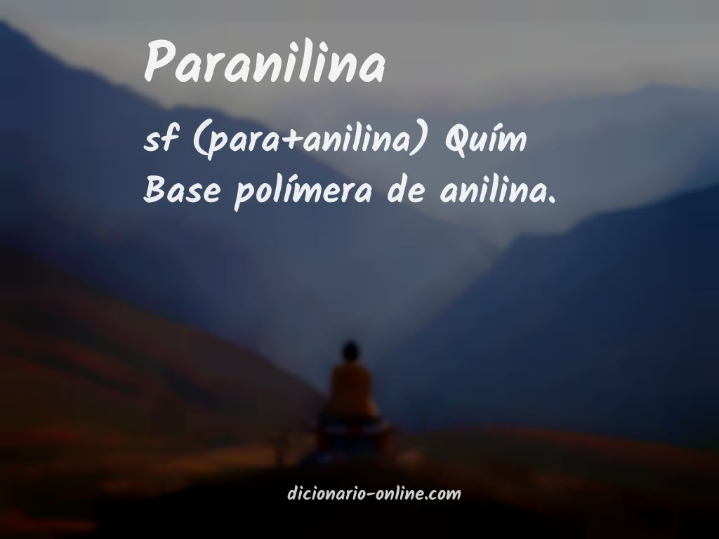 Significado de paranilina