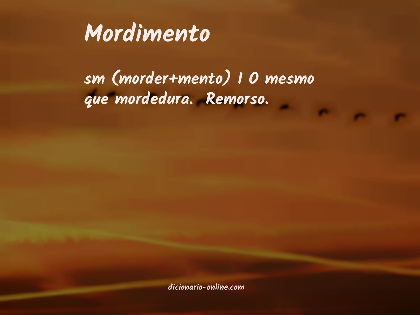 Significado de mordimento