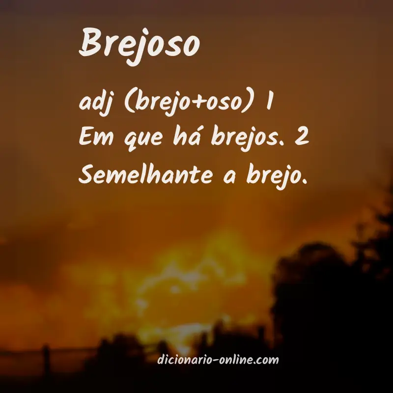 Significado de brejoso