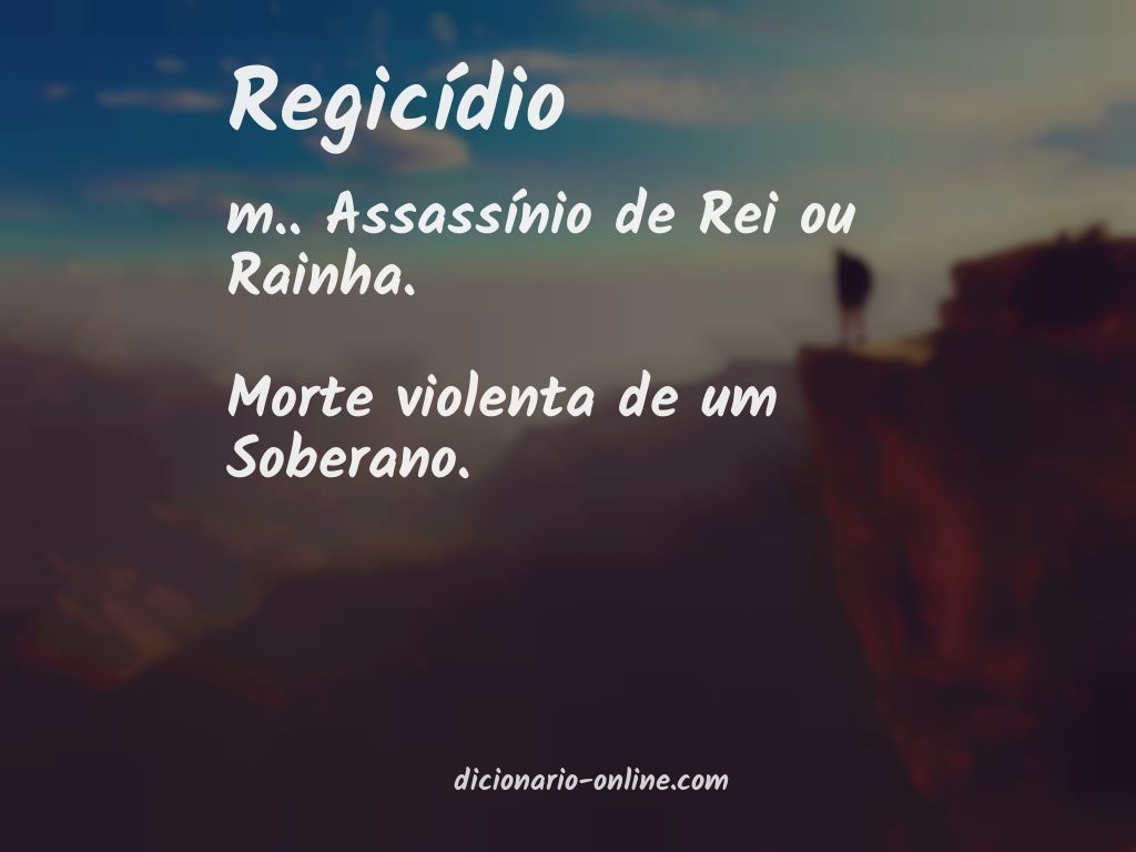 Significado de regicídio