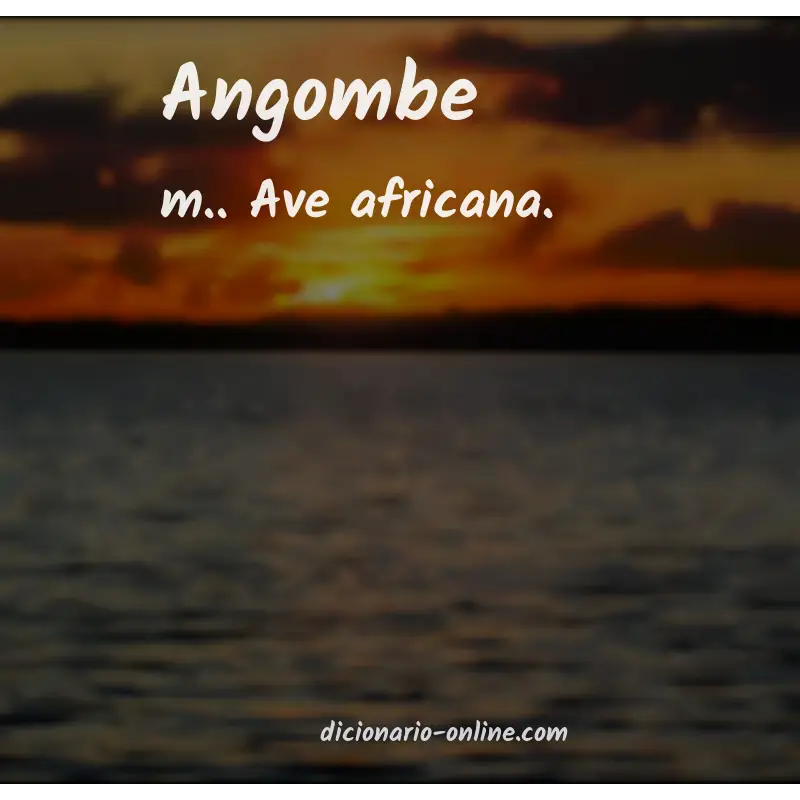 Significado de angombe