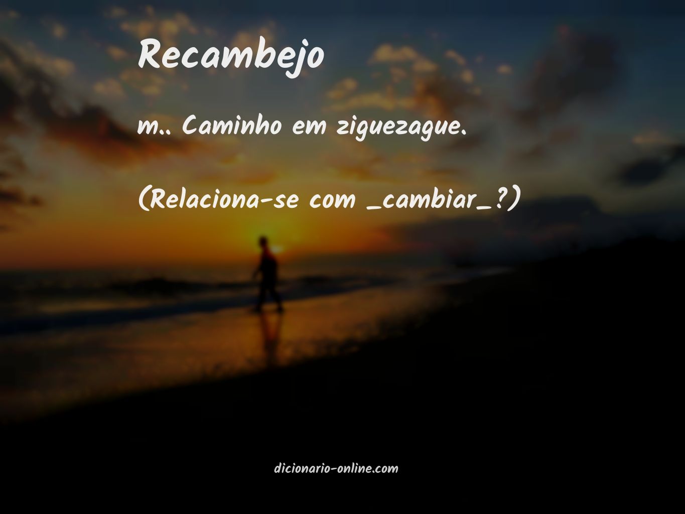 Significado de recambejo