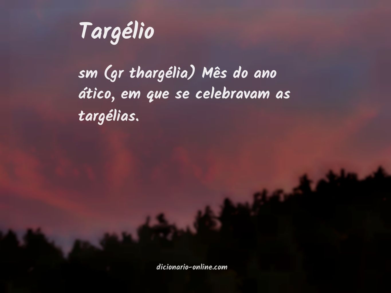 Significado de targélio