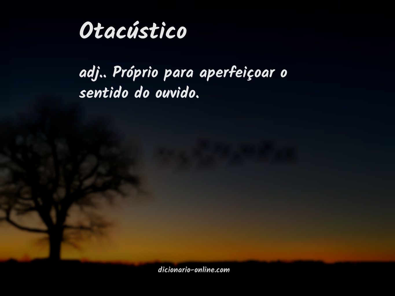 Significado de otacústico