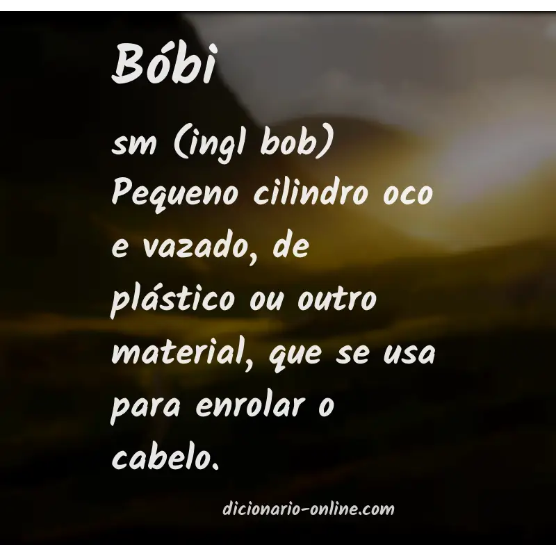 Significado de bóbi