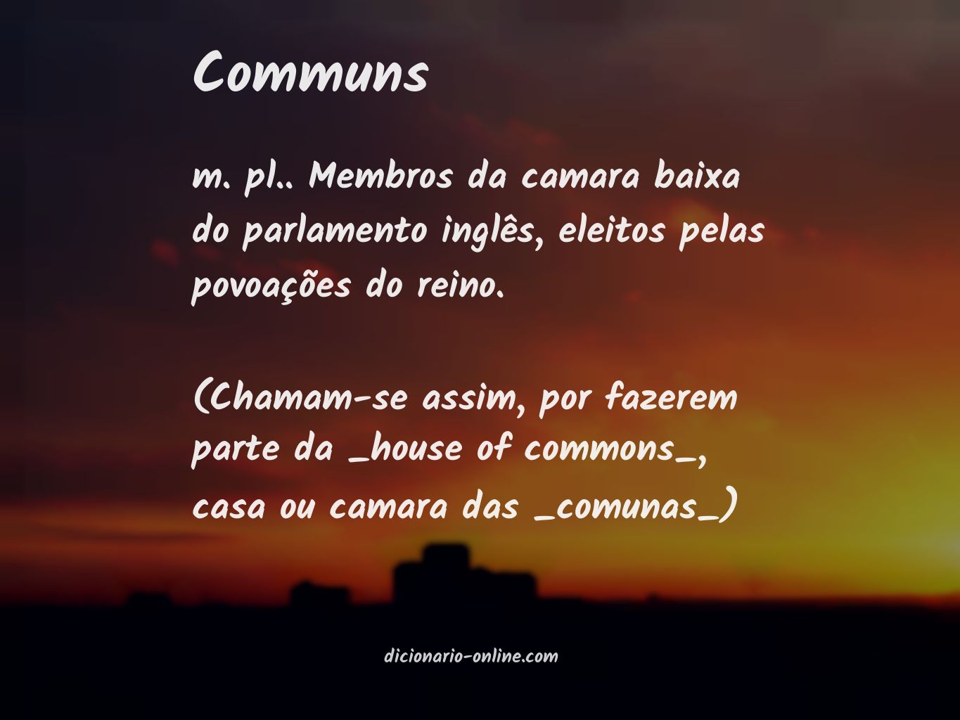 Significado de communs