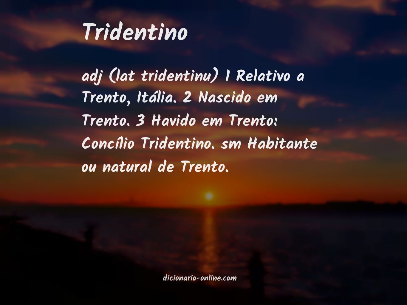 Significado de tridentino