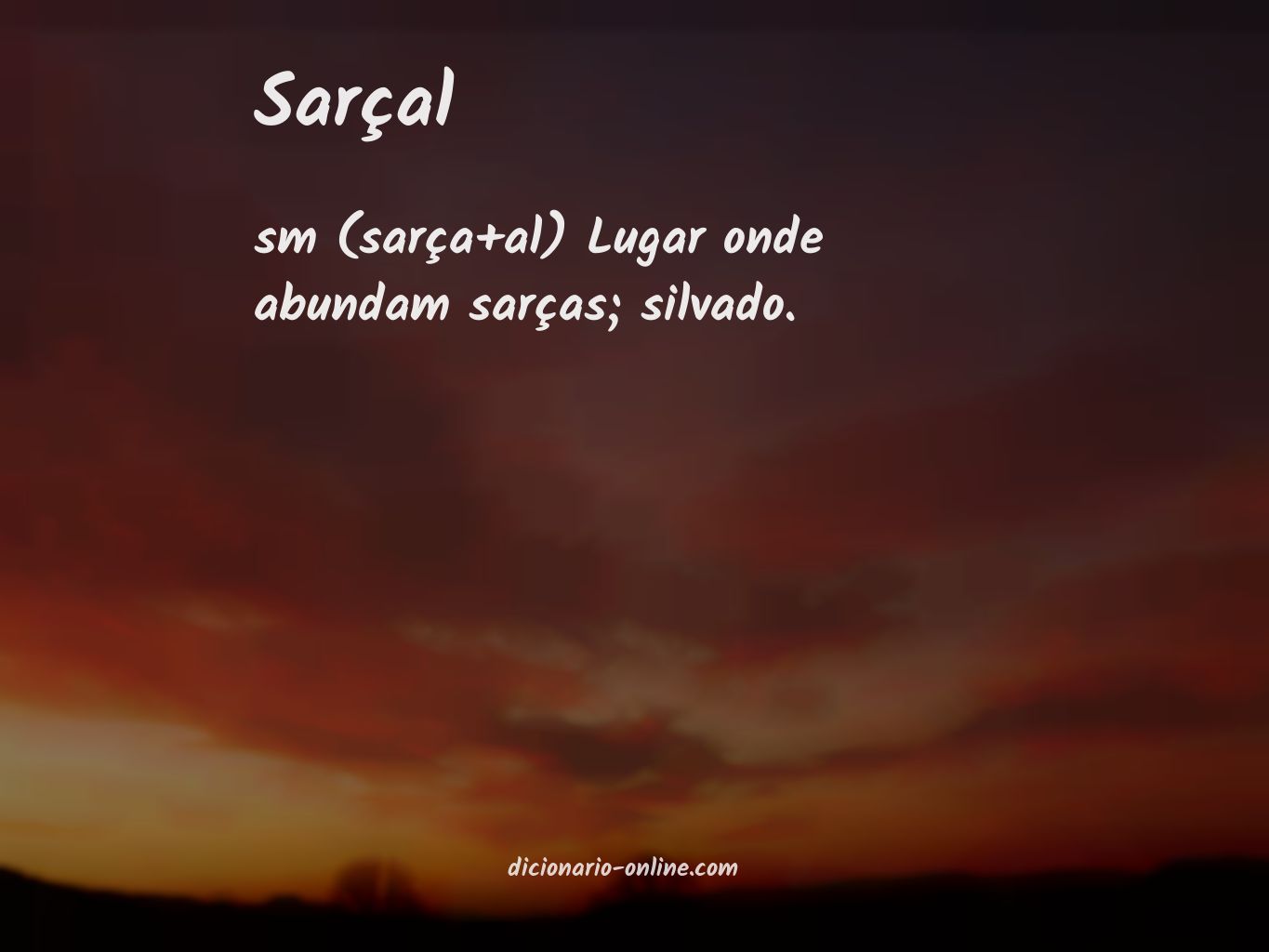 Significado de sarçal