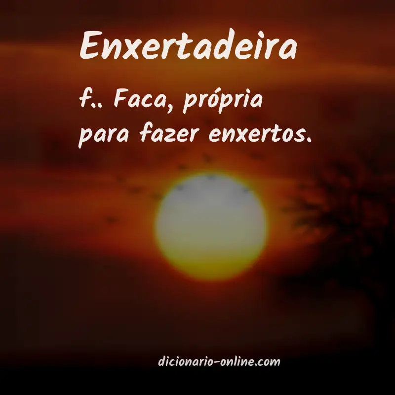 Significado de enxertadeira